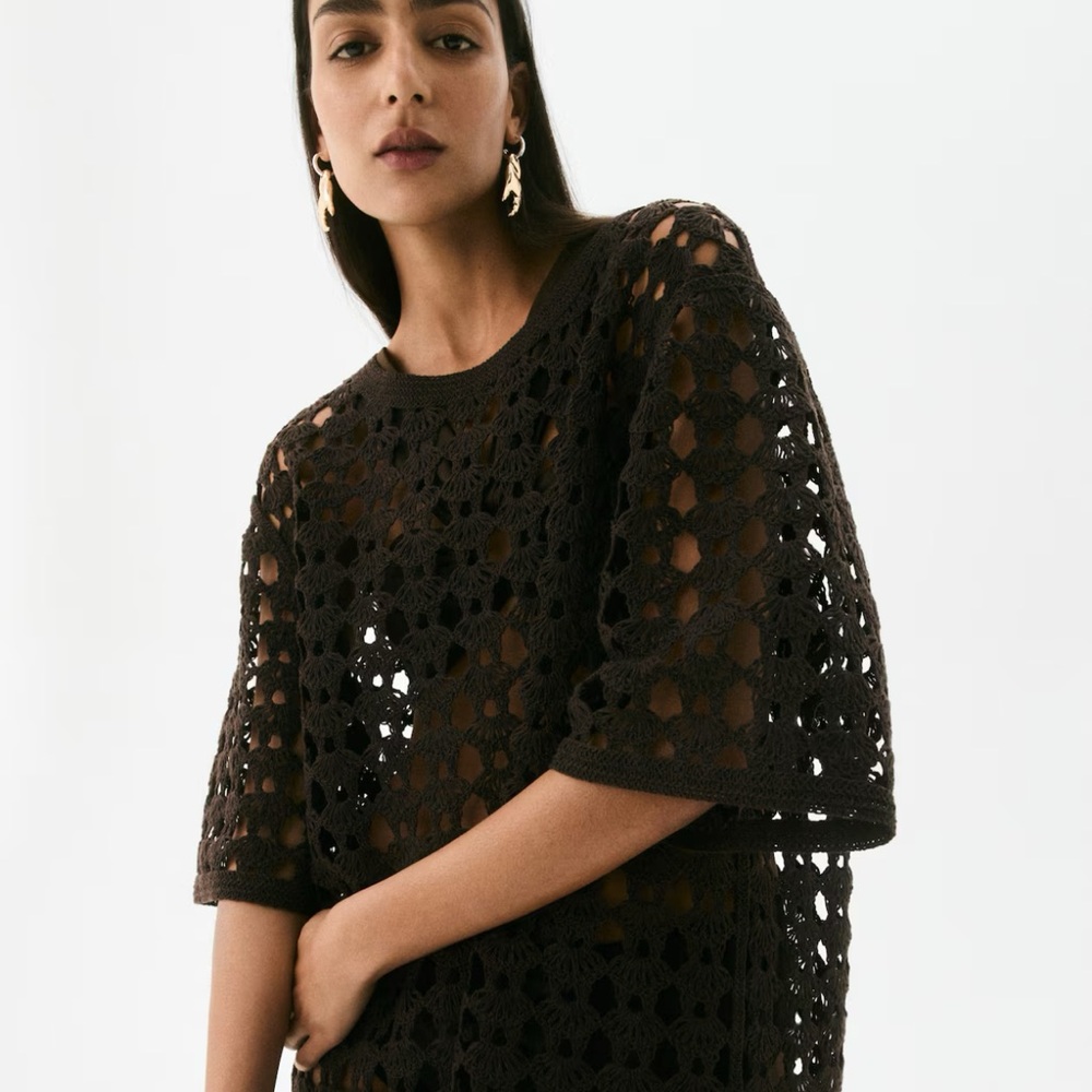 H&M Crochet look t-shirt - Picture 2 of 5